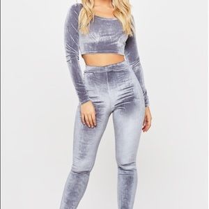 HoneyBum Velvet Matching Set